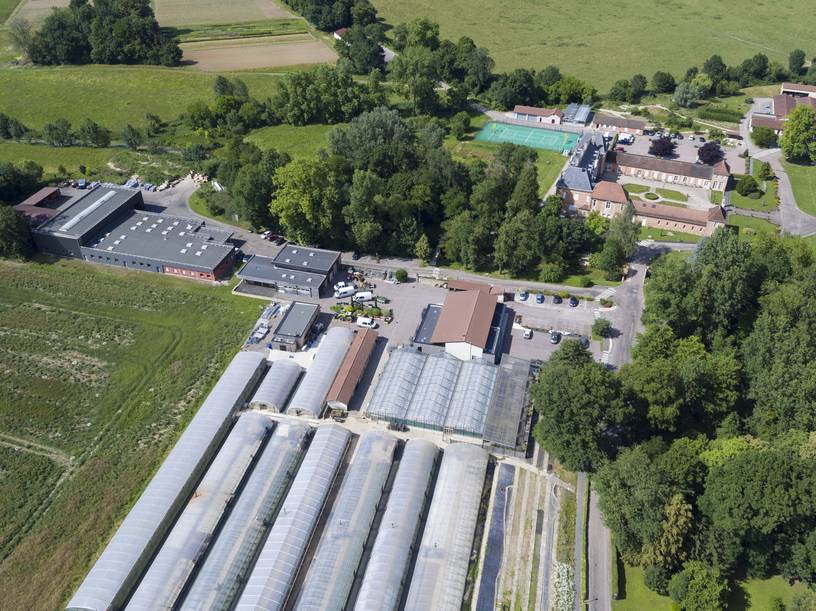 esat les ateliers de l'héronne vue du ciel