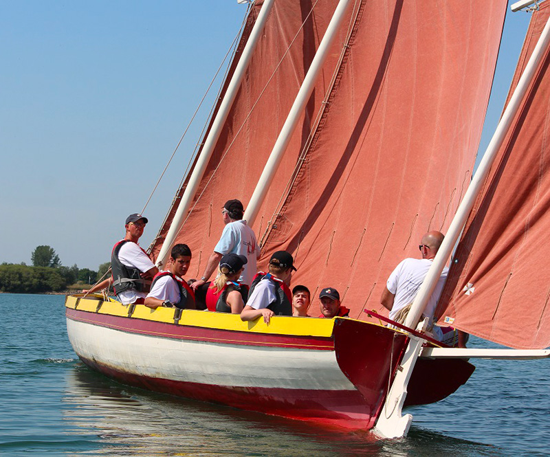 Esat un parcours - Bâteau à voile